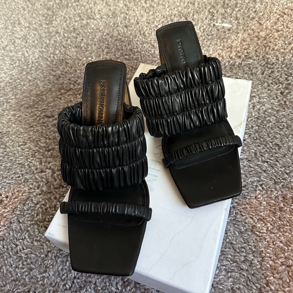 Jonathan SIMKHAI Felix Elastic Block-Heel Mules - Picture 2 of 3